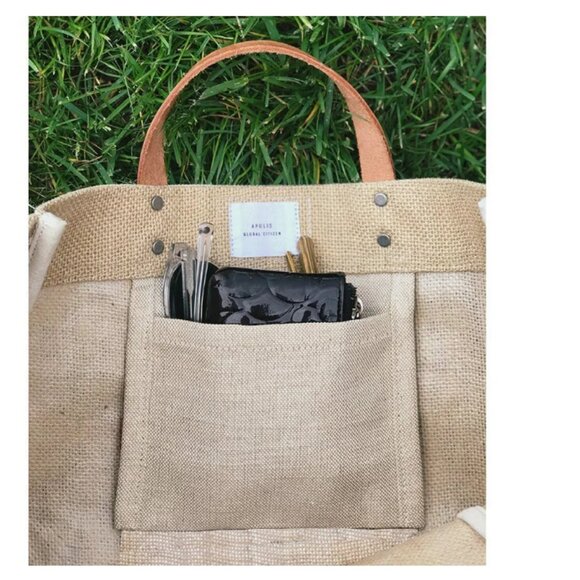 NWOT Clare V X Apolis Merci Beaucoup Lunch Bag - Picture 4 of 10
